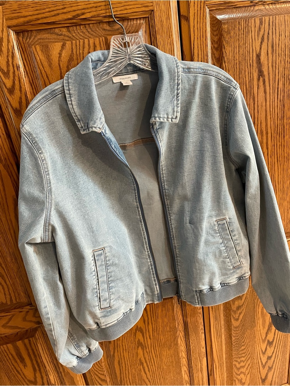 Maurices Light Blue Denim Jacket